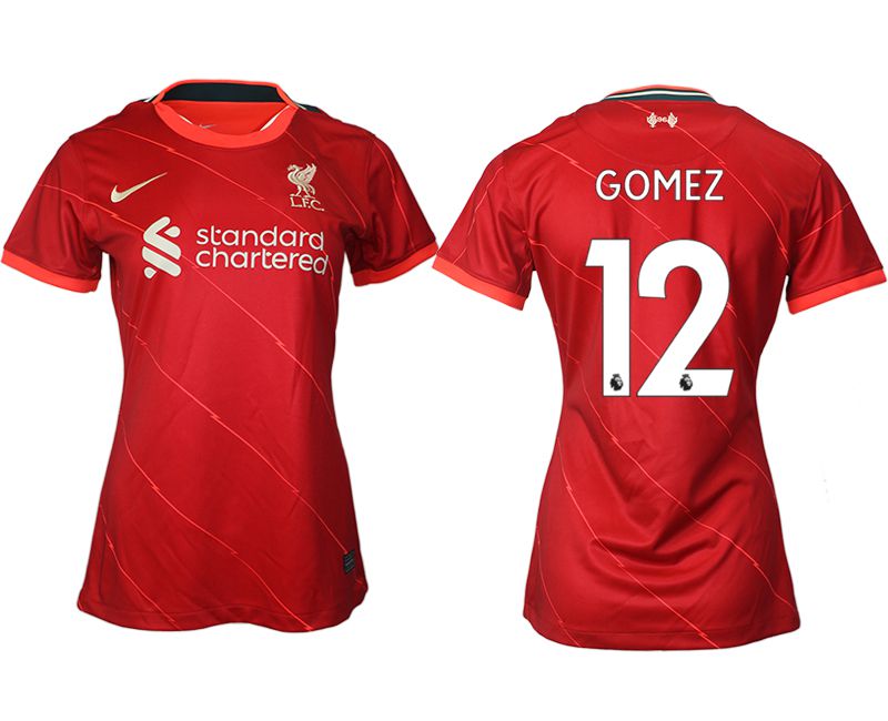 Women 2021-2022 Club Liverpool home aaa version red #12 Soccer Jerseys